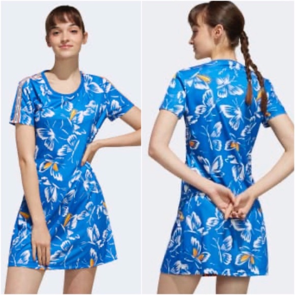 NWT Adidas X FARM RIO PRINT DRESS - Picture 2 of 10